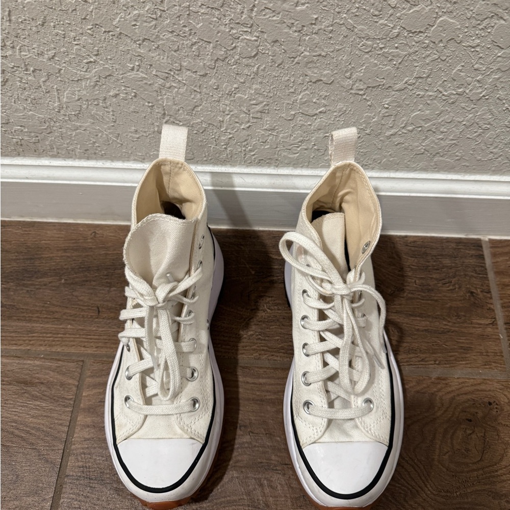 Converse White Canvas High-Tops